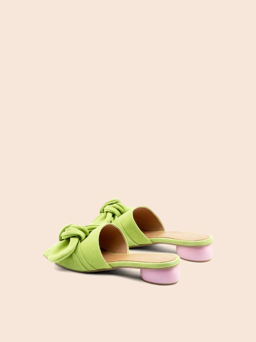 Maguire | Women's Modena Pistachio Sandal Heeled Mule | Special Offer