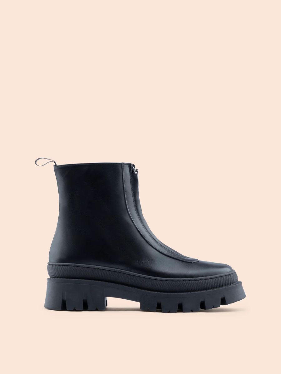 Maguire | Women's Lana Black Boot Front-Zip Boot | Special Offer