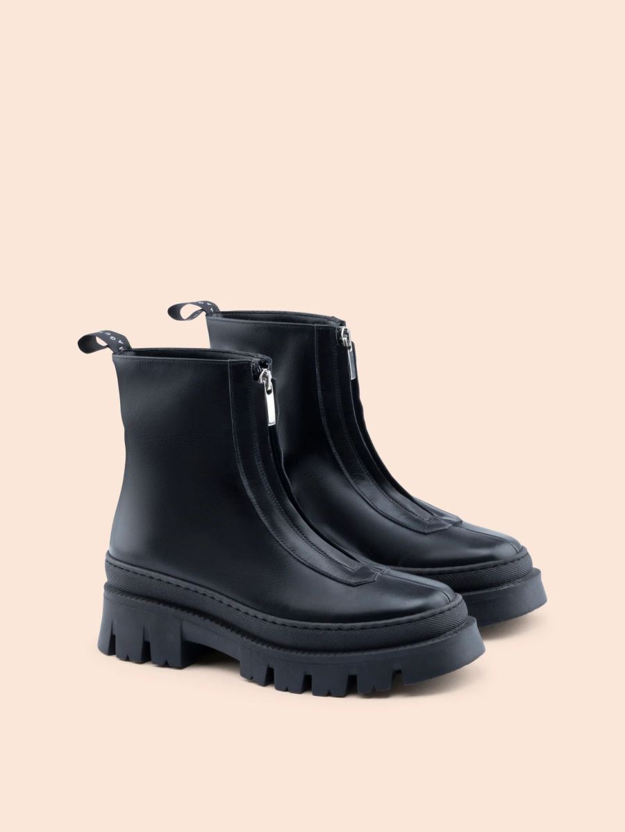 Maguire | Women's Lana Black Boot Front-Zip Boot | Special Offer