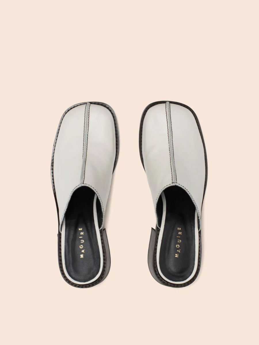 Maguire | Women's Safara Cream Mule Heeled Mule | Special Offer