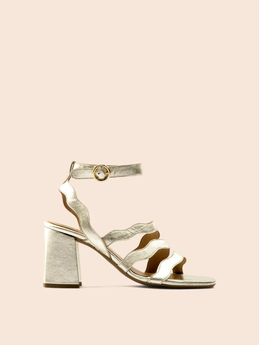 Maguire | Women's Rimini Gold Heel High Heel | Special Offer