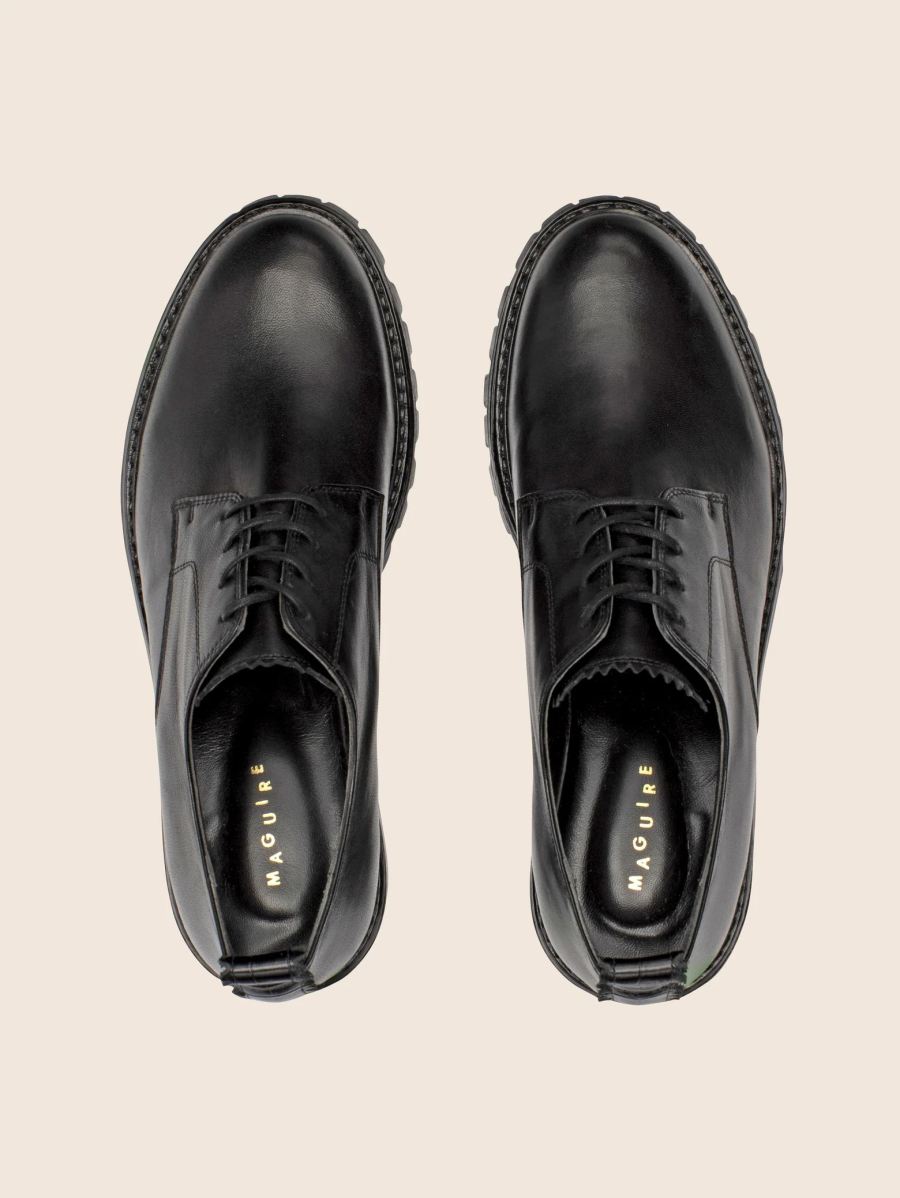 Maguire | Women's Zava Black Leather Oxford Last Units | Special Offer