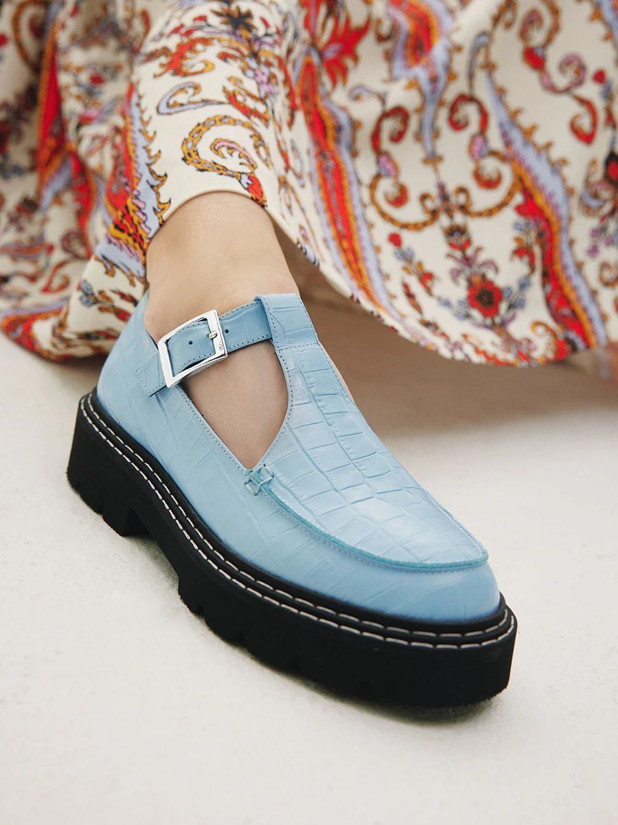 Maguire | Women's Neiva Sky Blue Mary Jane Deadstock Leather | Special Offer