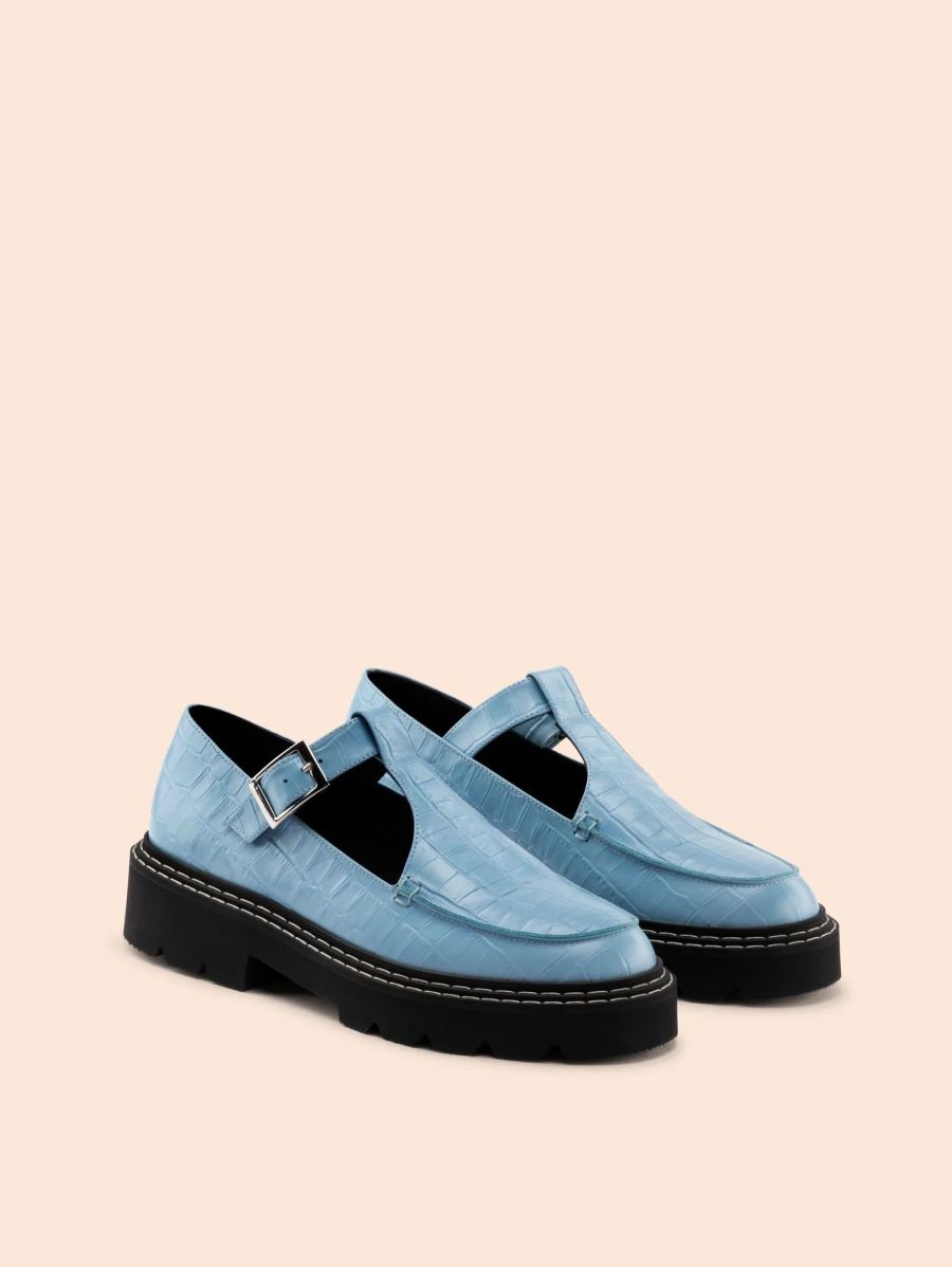 Maguire | Women's Neiva Sky Blue Mary Jane Deadstock Leather | Special Offer