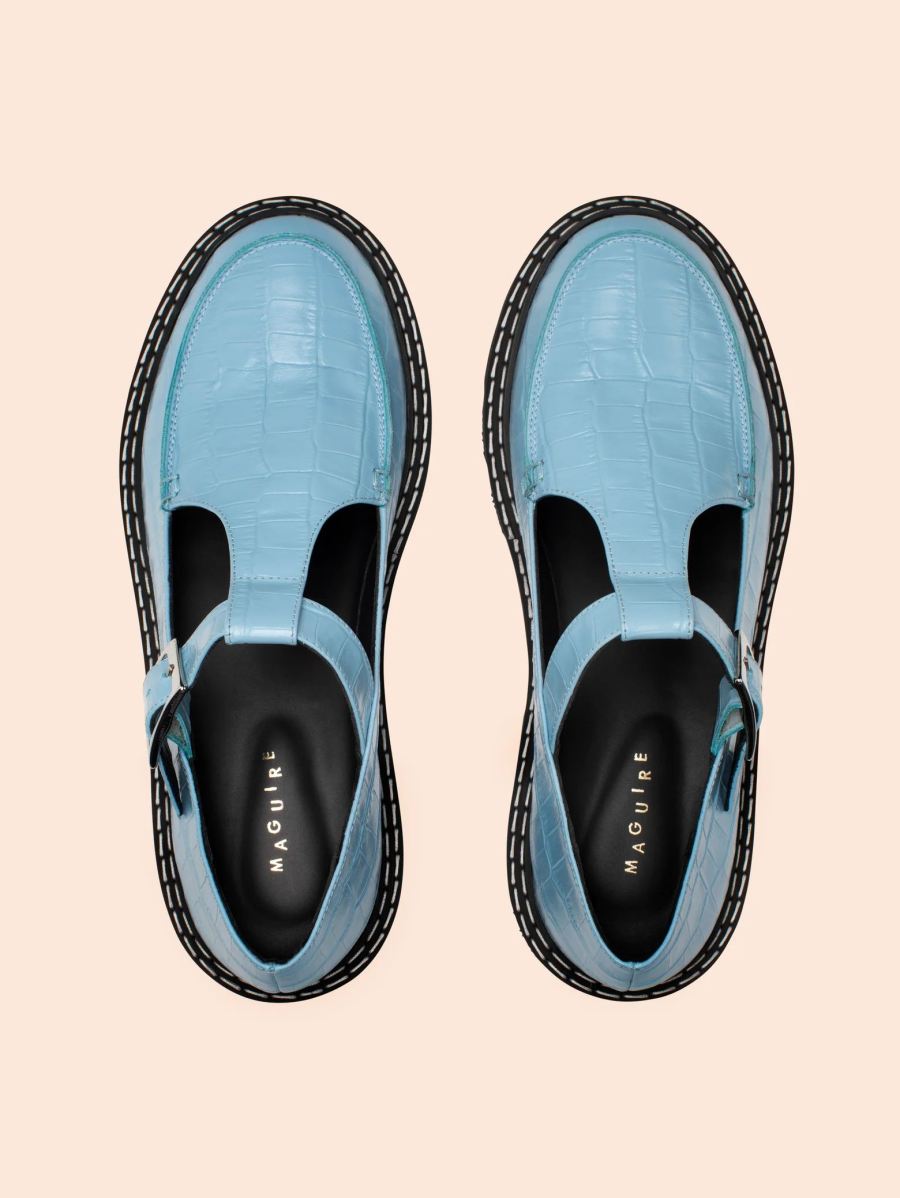 Maguire | Women's Neiva Sky Blue Mary Jane Deadstock Leather | Special Offer