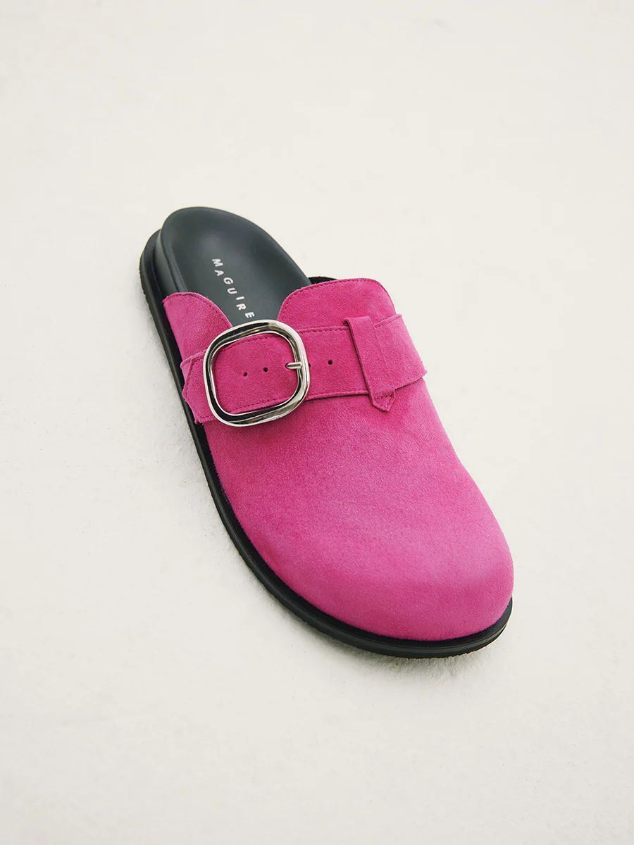 Maguire | Women's Gaia Pink Clog Buckle Clog | Special Offer