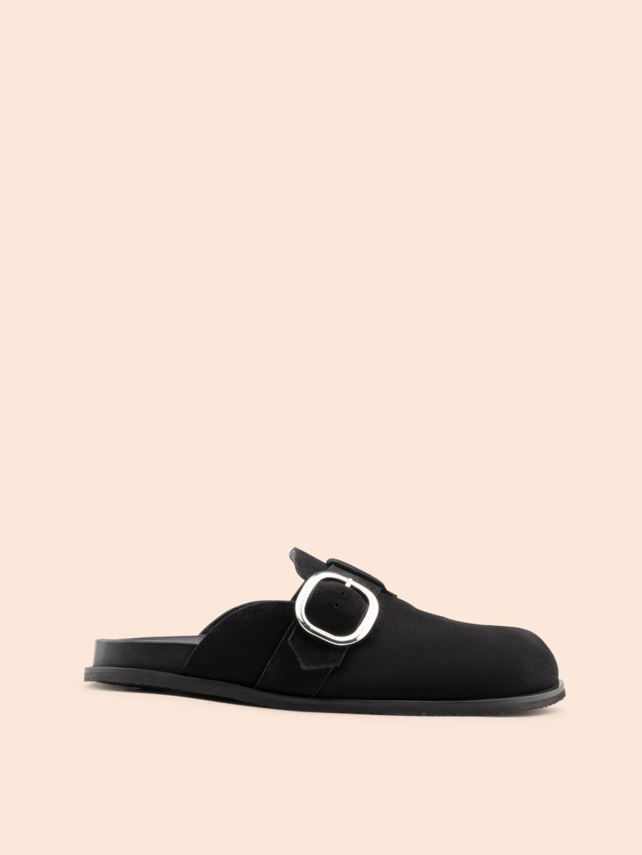 Maguire | Women's Gaia Black Clog Buckle Clog | Special Offer