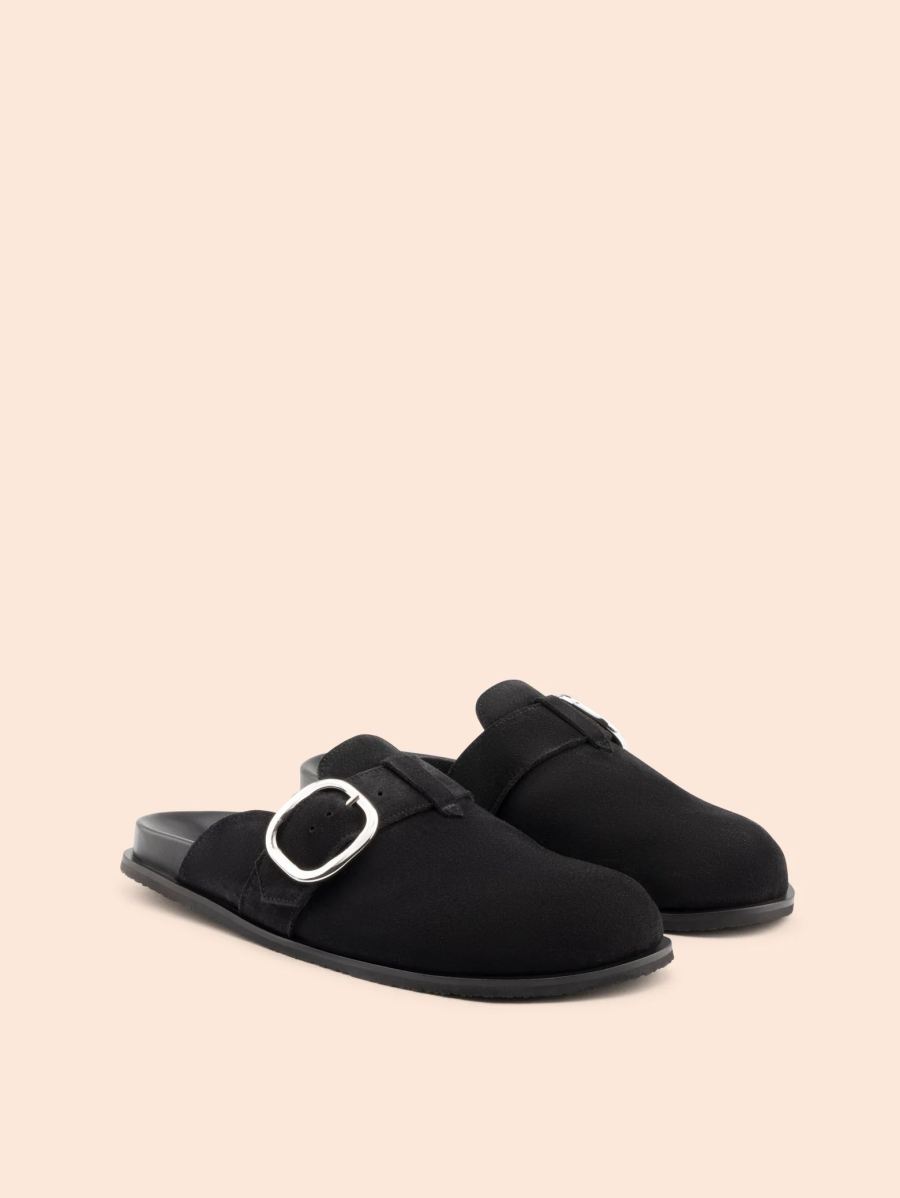 Maguire | Women's Gaia Black Clog Buckle Clog | Special Offer