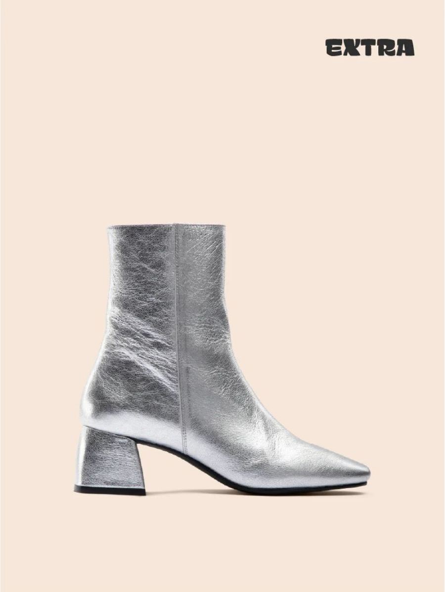 Maguire | Women's Salento Silver Boot Heeled Boot | Special Offer