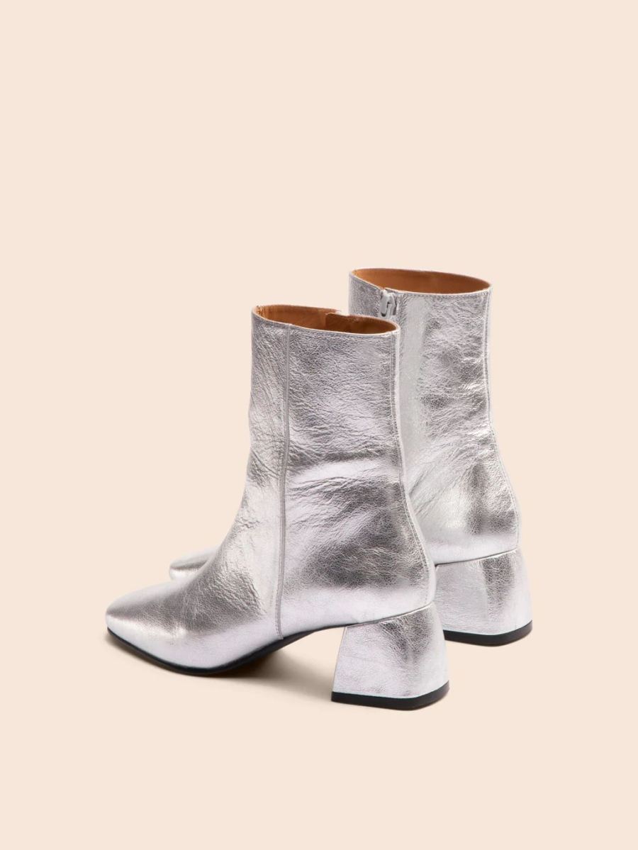 Maguire | Women's Salento Silver Boot Heeled Boot | Special Offer