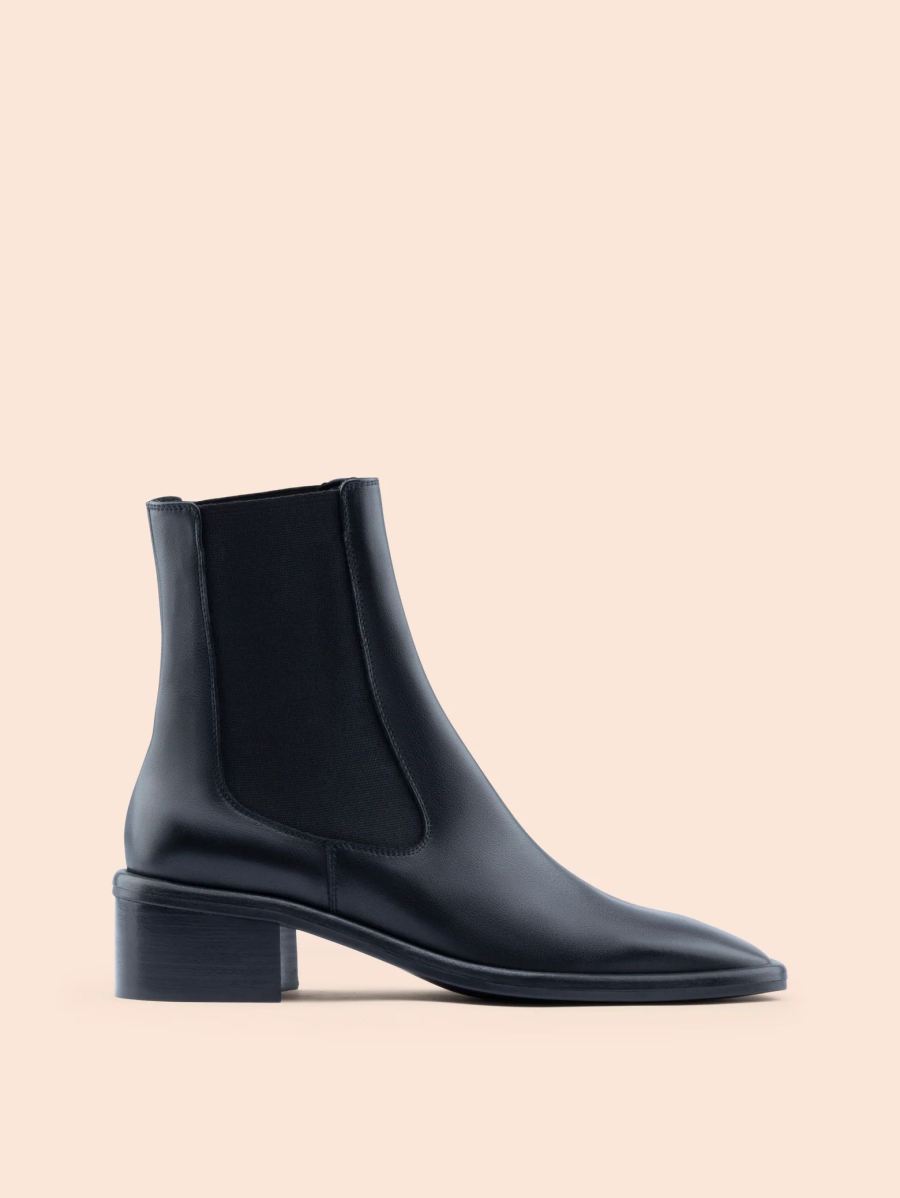 Maguire | Women's Morella Black Boot Heeled Chelsea Boot | Special Offer