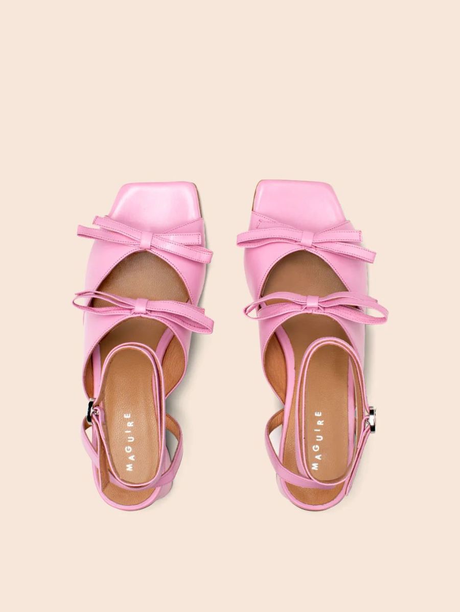 Maguire | Women's Mira Bubblegum Heel Heeled Sandal | Special Offer