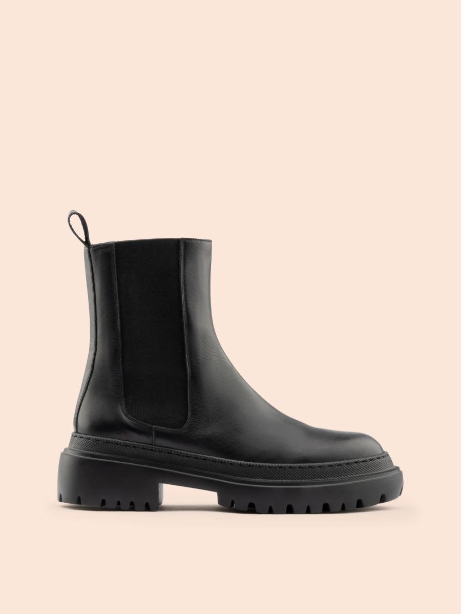 Maguire | Women's Corticella Black Leather Boot Chelsea Boot | Special Offer