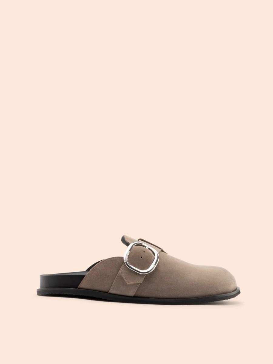 Maguire | Women's Gaia Taupe Clog Buckle Clog | Special Offer