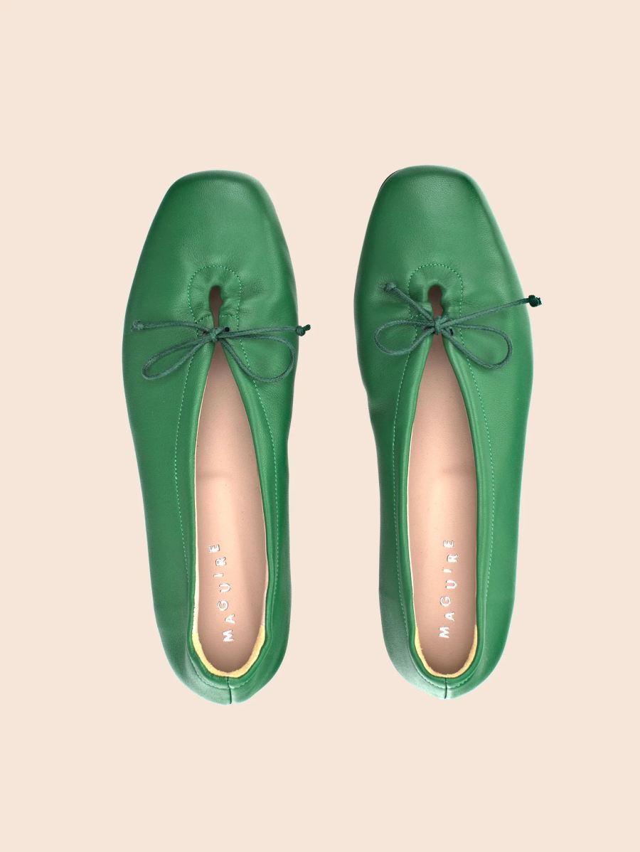 Maguire | Women's Prato Green Ballerina Last Units | Special Offer