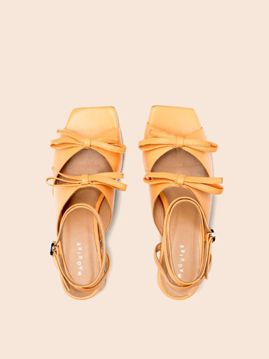 Maguire | Women's Mira Peach Heel Heeled Sandal | Special Offer