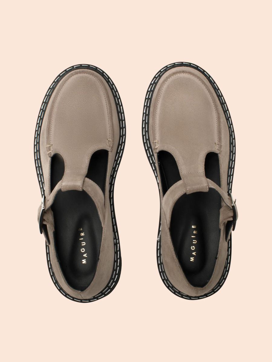 Maguire | Women's Neiva Taupe Mary Jane Flat | Special Offer