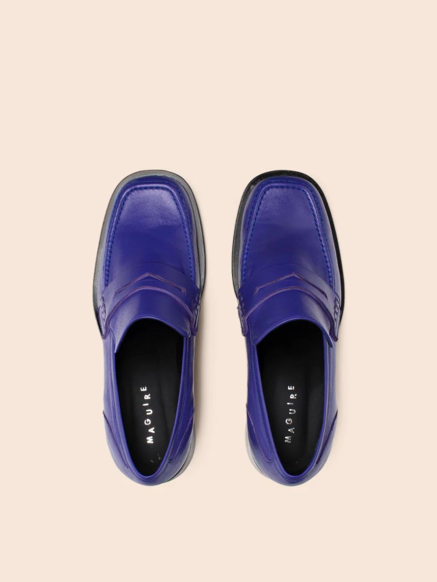 Maguire | Women's Marlia Purple Loafer Heeled Loafer | Special Offer