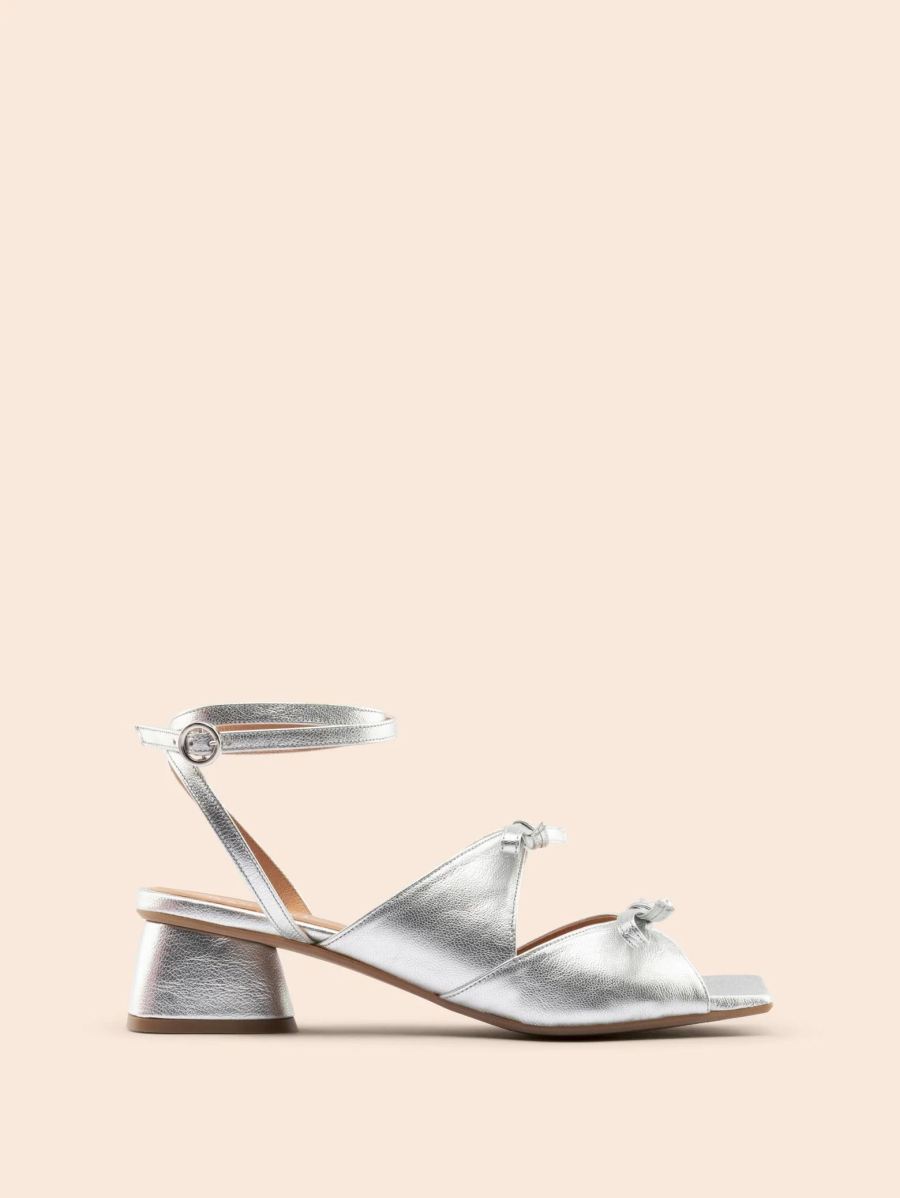 Maguire | Women's Mira Silver Heel Heeled Sandal | Special Offer