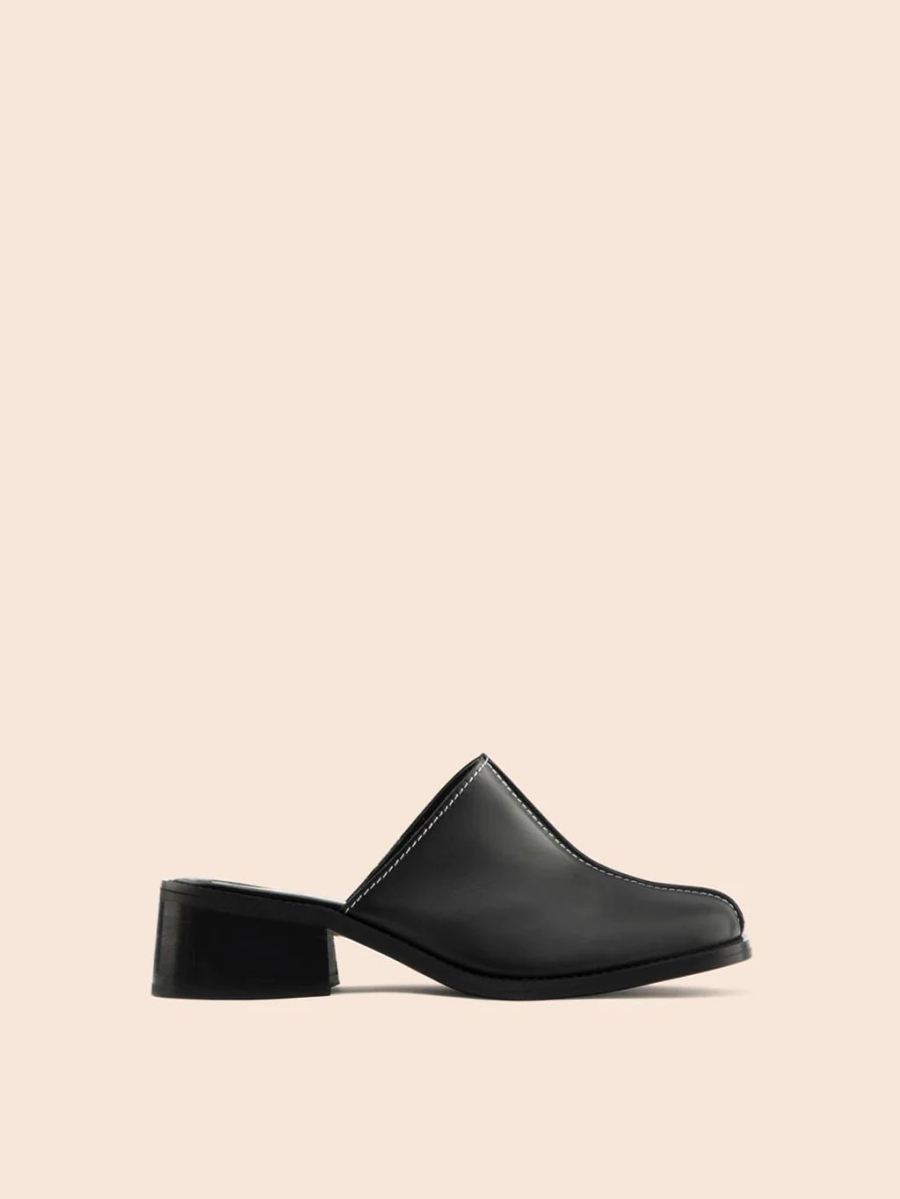 Maguire | Women's Safara Black Mule Heeled Mule | Special Offer