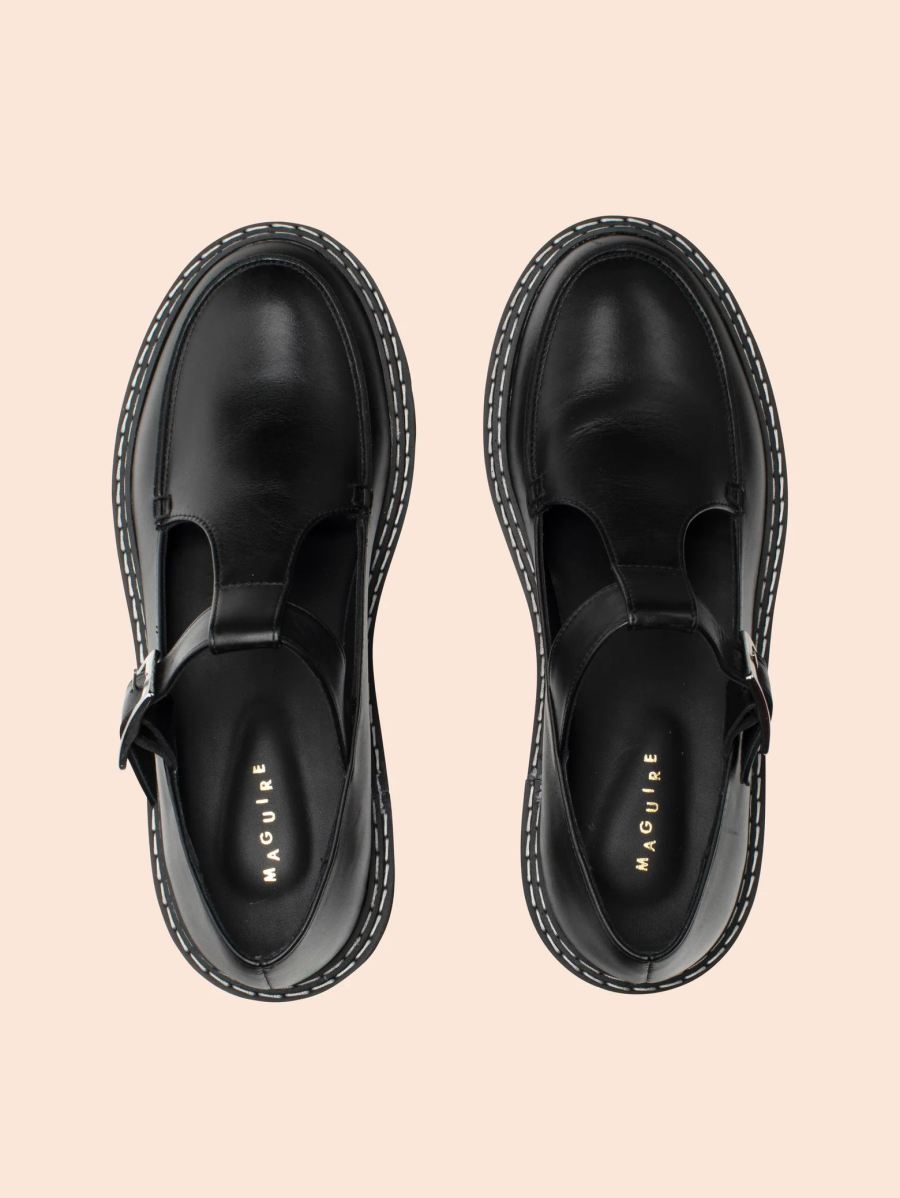 Maguire | Women's Neiva Black Mary Jane Flat | Special Offer