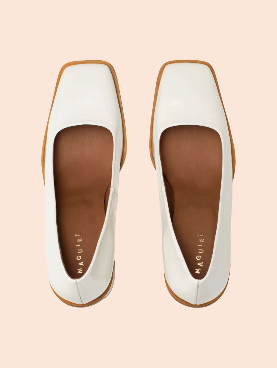 Maguire | Women's Lugo Cream Pump Heeled Pump | Special Offer