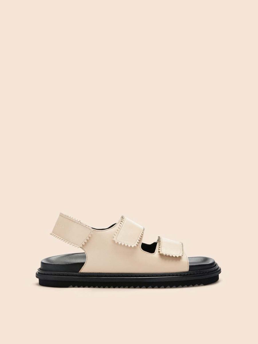 Maguire | Women's Tavira Buttermilk Sandal Velcro straps sandals | Special Offer