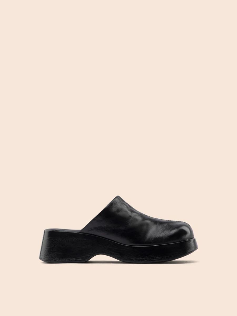 Maguire | Women's Vera Black Clog Platform Mule | Special Offer