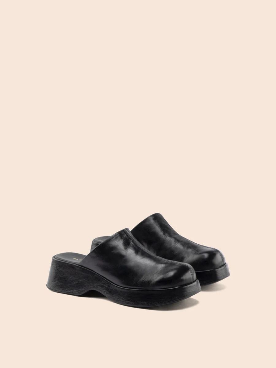 Maguire | Women's Vera Black Clog Platform Mule | Special Offer