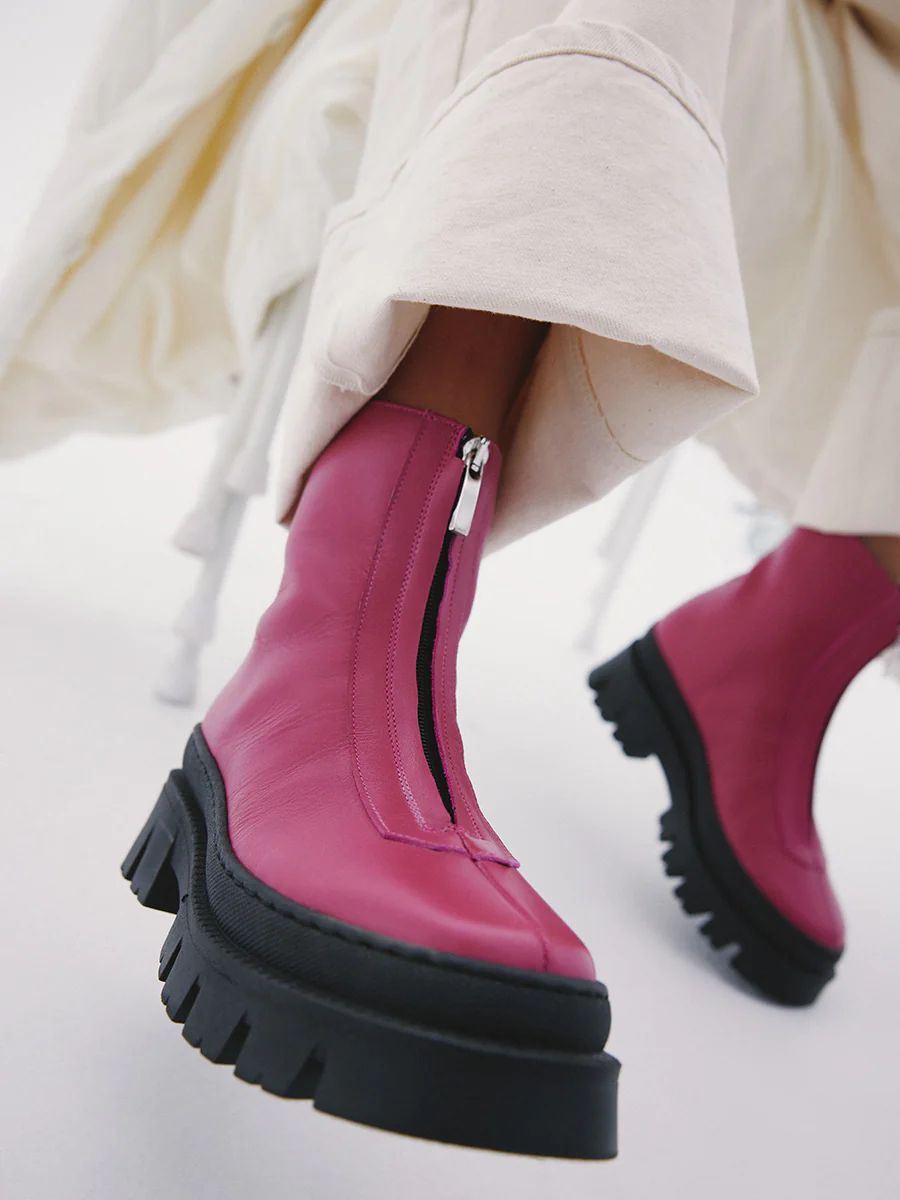 Maguire | Women's Lana Pink Boot Front-Zip Boot | Special Offer