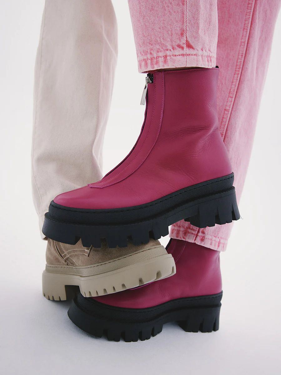 Maguire | Women's Lana Pink Boot Front-Zip Boot | Special Offer