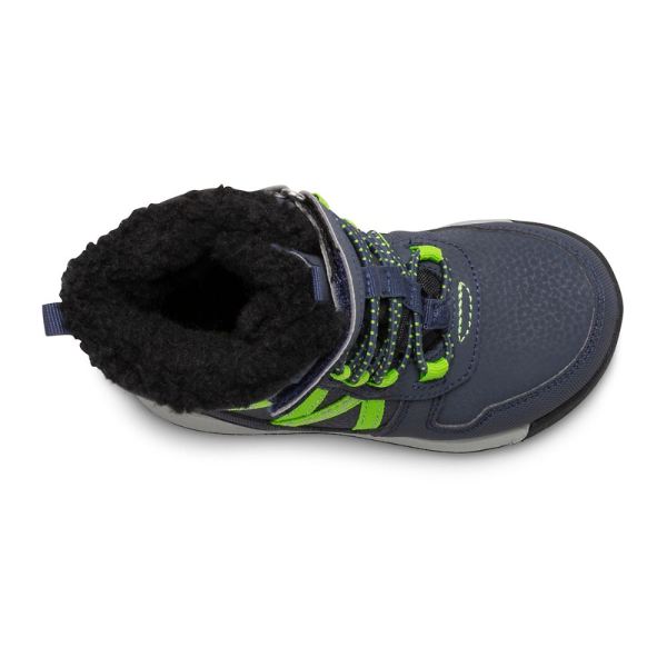 Merrell |  Snow Crush 2.0 Waterproof Jr. Boot-Navy/Lime