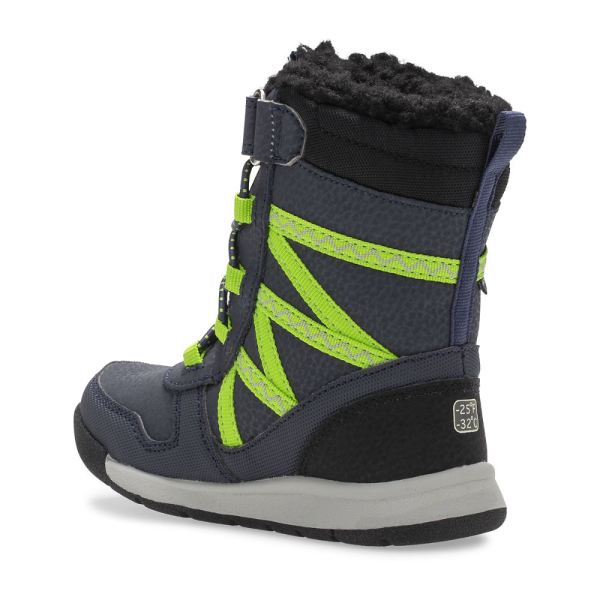 Merrell |  Snow Crush 2.0 Waterproof Jr. Boot-Navy/Lime