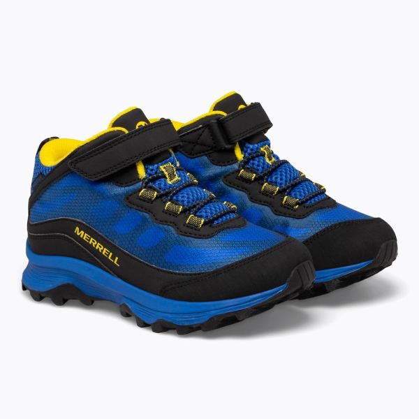 Merrell |  Moab Speed Mid A/C Waterproof-Black/Royal/Yellow