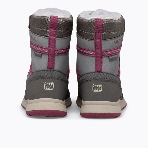 Merrell |  Snow Crush 2.0 Waterproof Boot-Grey/Berry