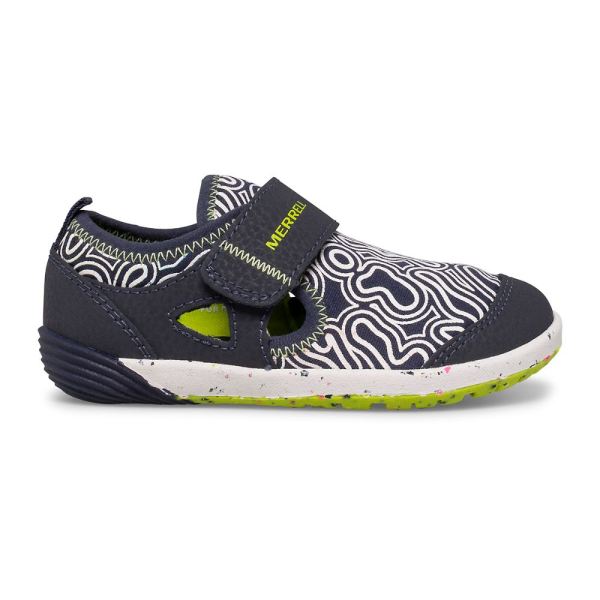 Merrell | Bare Steps® H2O Chroma Sneaker-Navy/Lime