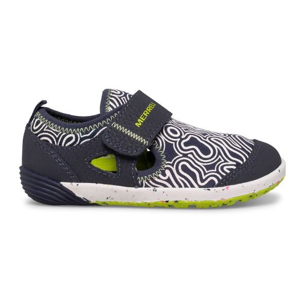 Merrell |  Bare Steps® H2O Chroma Sneaker-Navy/Lime