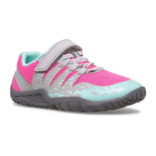 Merrell |  Trail Glove 5 A/C Shoe-Grey/Hot Pink/Turq