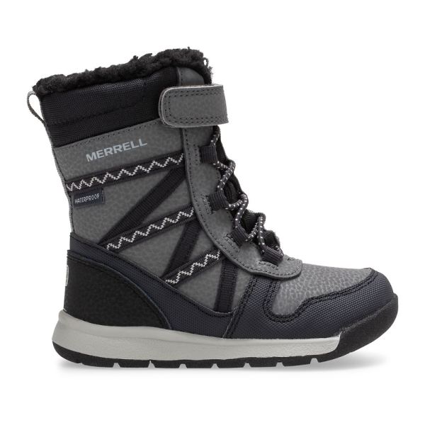 Merrell | Snow Crush 2.0 Waterproof Jr. Boot-Black/Grey