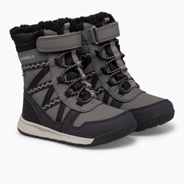 Merrell |  Snow Crush 2.0 Waterproof Jr. Boot-Black/Grey