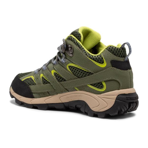 Merrell |  Moab 2 Mid Waterproof Boot-Green/Lime