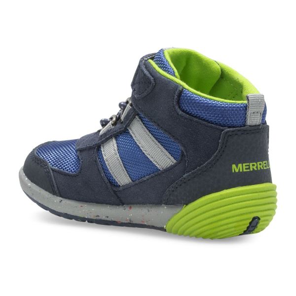 Merrell |  Bare Steps® Ridge Jr Hiker-Navy/Green