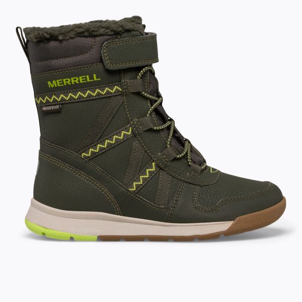 Merrell | Snow Crush 2.0 Waterproof Boot-Olive/Lime
