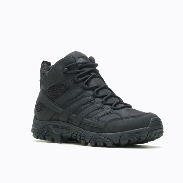 Merrell |  Moab 2 Mid Tactical Waterproof Boot Wide Width-Black