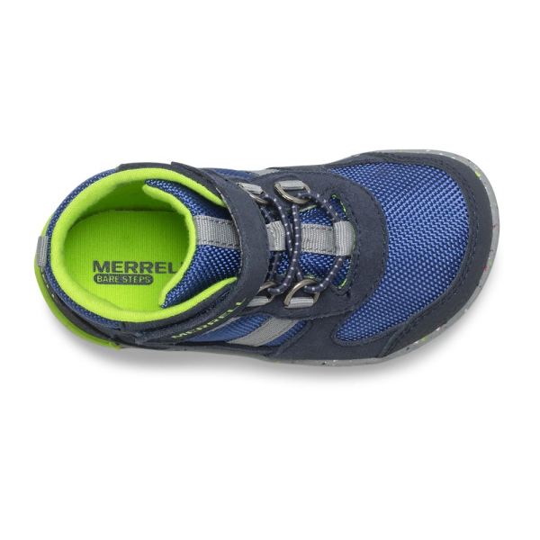 Merrell |  Bare Steps® Ridge Jr Hiker-Navy/Green