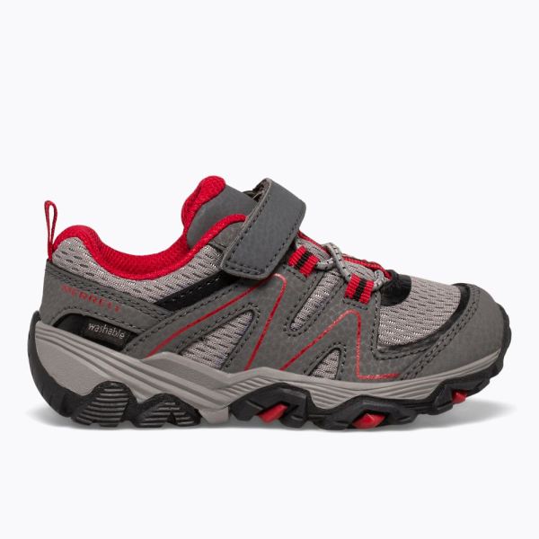 Merrell | Trail Quest Jr.-Grey/Red/Black