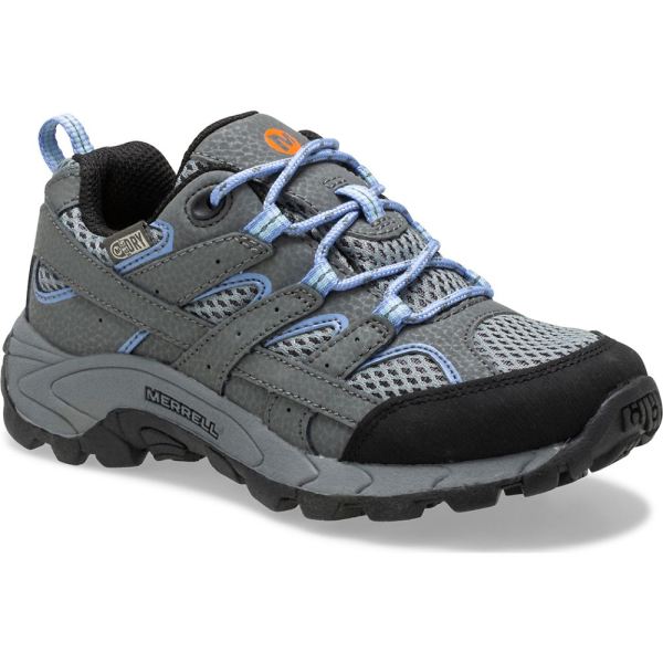 Merrell |  Moab 2 Low Lace Waterproof Sneaker-Grey/Periwinkle