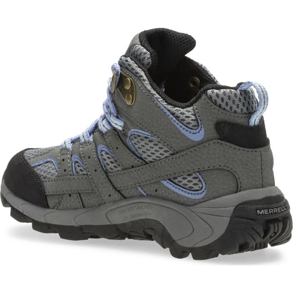 Merrell |  Moab 2 Mid Waterproof Boot-Grey/Periwinkle