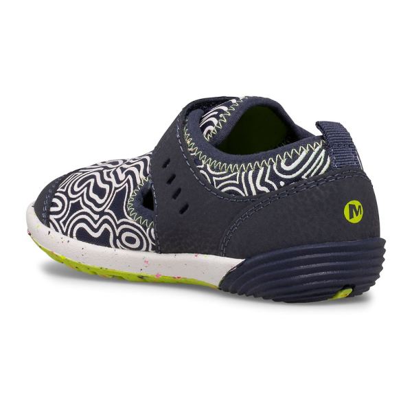 Merrell |  Bare Steps® H2O Chroma Sneaker-Navy/Lime