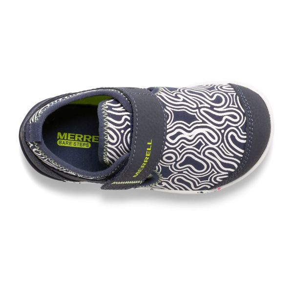Merrell |  Bare Steps® H2O Chroma Sneaker-Navy/Lime
